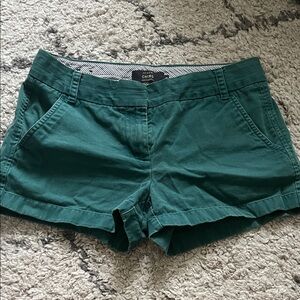 J Crew Dark Teal 3” Chino Shorts - Size 4
